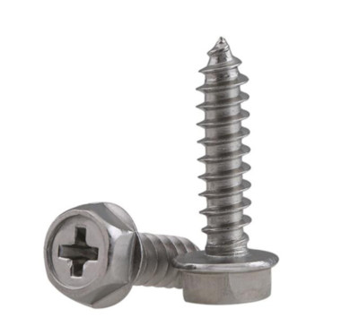 Viti Autofilettanti Testa Esagonale Con Flangia In Acciaio Inox 304 &ndash; Phillips M3-M6