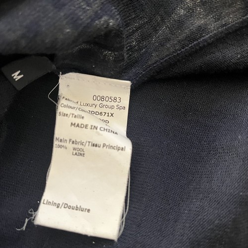 JIL SANDER Navy Med Women's Sweater Navy Gray Metallic Wool Crew Neck Pullover - Picture 5 of 6