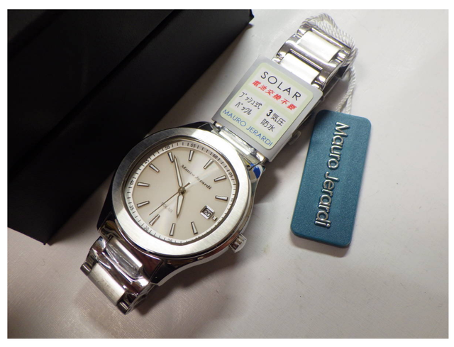 Mauro Jerardi Watch Solar 3 Needle Date Mj 053 2 Men For Sale Online Ebay