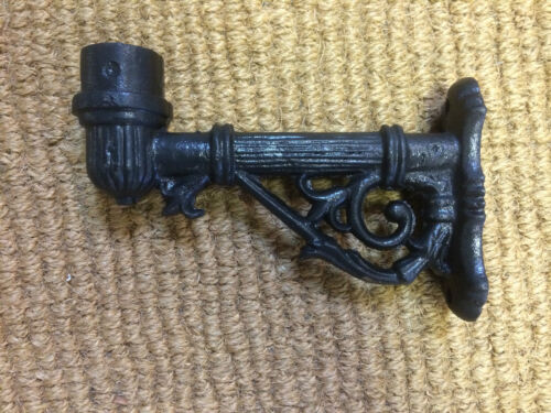 Schwarze Wandlaterne kleine Türleuchten Gusseisen Halterung Wandleuchte Reisebuslampe - Bild 6 von 7