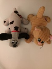 Vintage Tonka Plush Pound Puppies Purries Kitty Cat Orange Grey Puppy