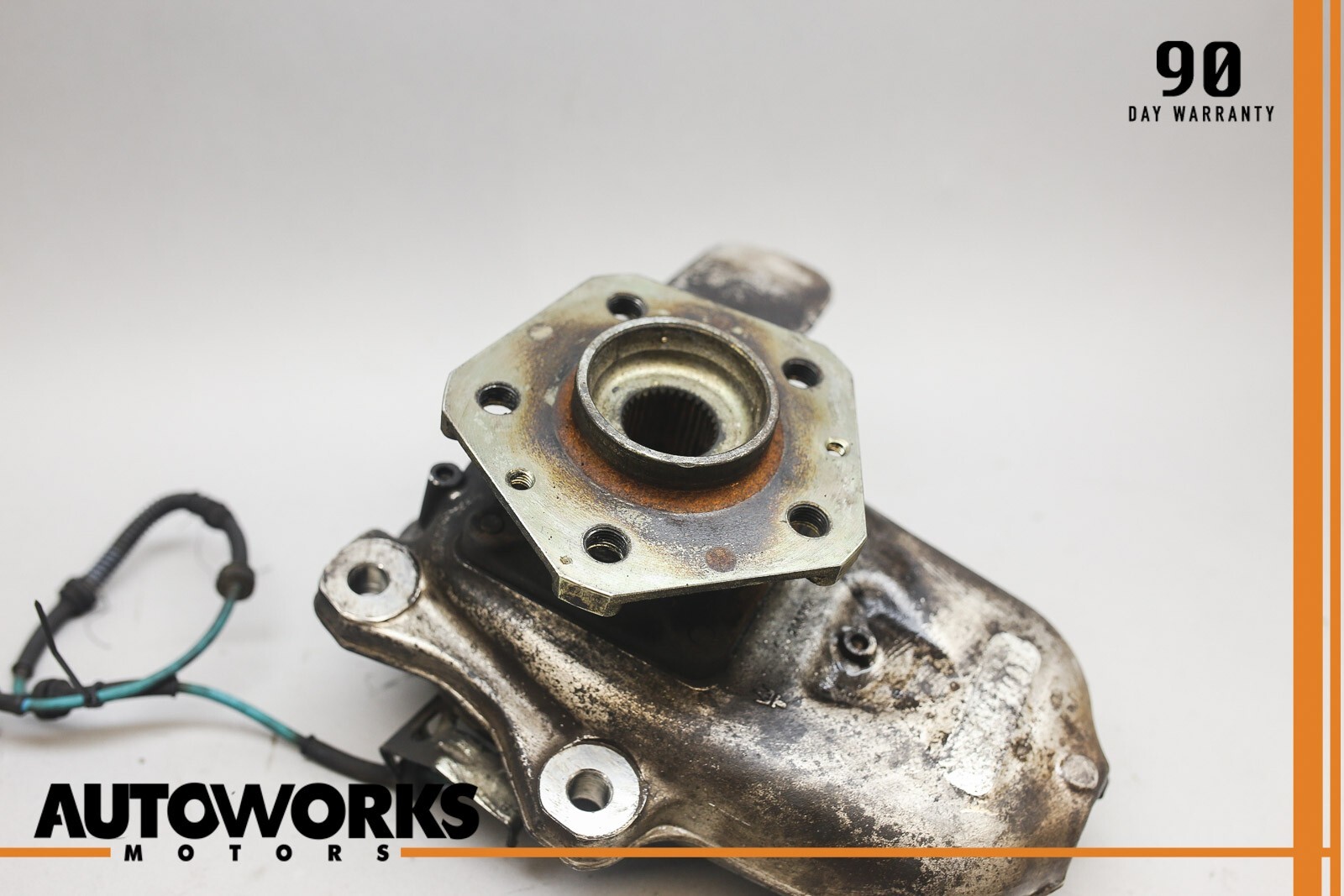 03-08 Maserati Quattroporte M139 Front Right Spindle Knuckle Carrier w/ Hub OEM