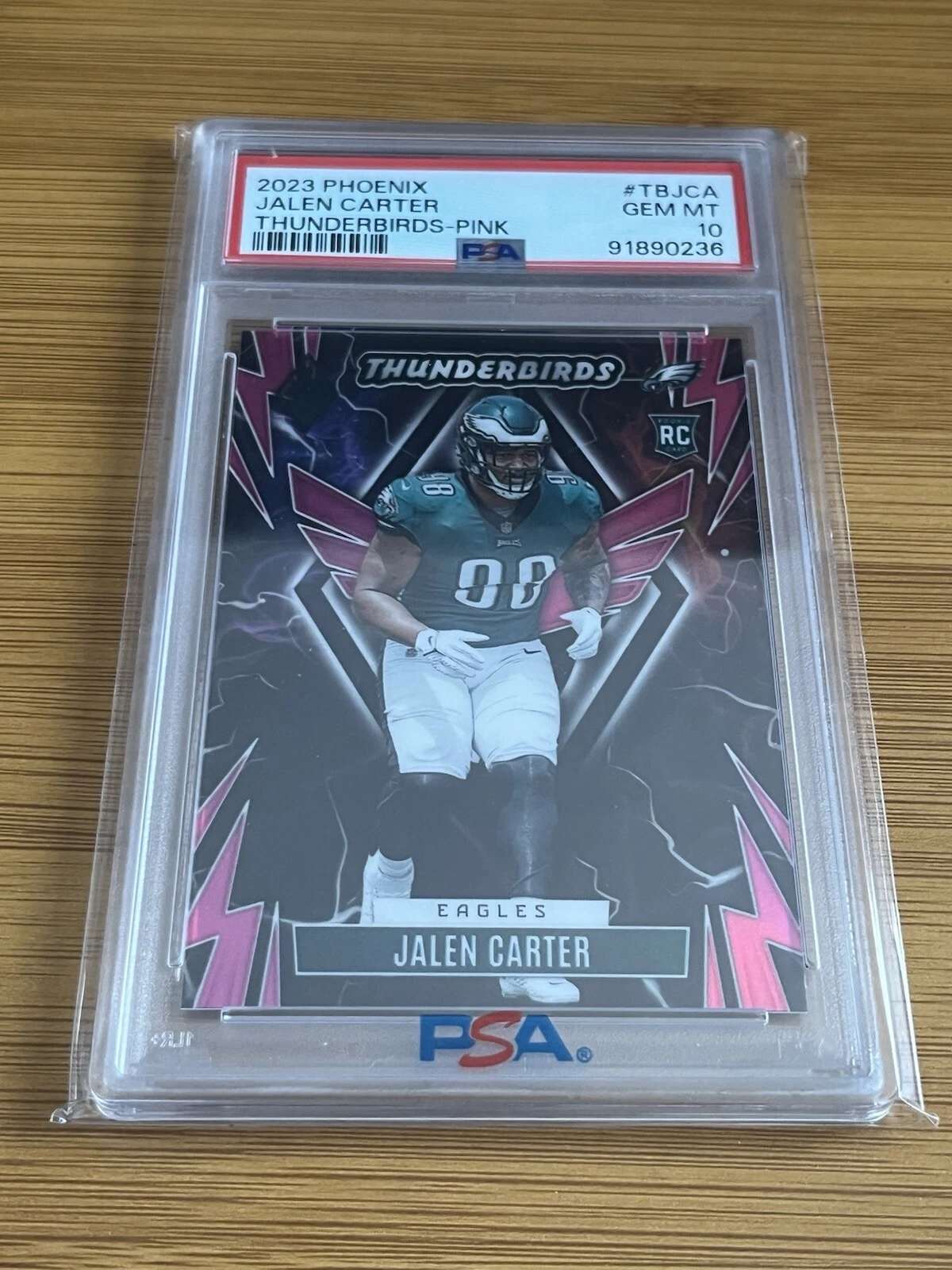 Jalen Carter Panini Phoenix Thunderbirds #TBJCA Pink