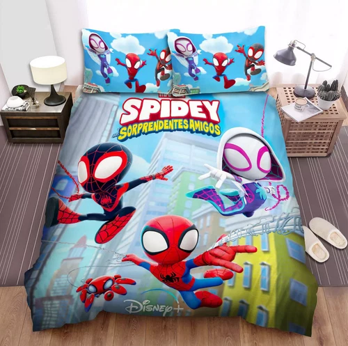 Spidey And His Amazing Friends Duvet Cover Pillowcase Single Double King.Bedding - Picture 5 of 14