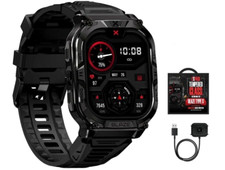 CARBINOX "BLAZE TYPE S " Tactical Military Smartwatch IP69K Black - NEW w/ BONUS