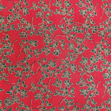 Fabri-Quilt Christmas Fabric 71 x 43 Holly Tis The Season 414