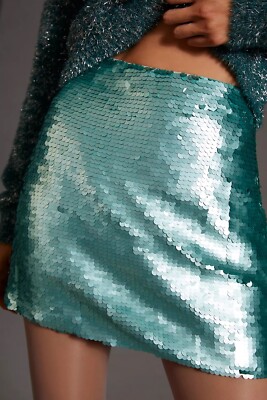 Berrylush Basics Womens Skirts Turquoise Pencil Mini Skirt NWT