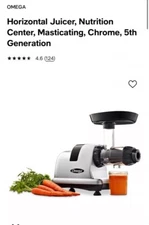 Omega 8006 Nutrition Center Quiet Dual Stage Slow Speed Masticating Juicer