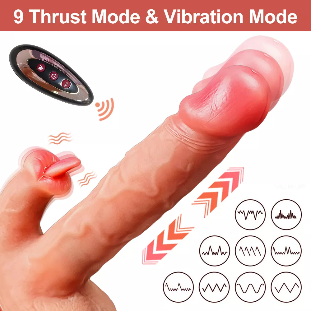 Realistic Dildo mit Saugnapf Sex Spielzeug für Frauen Schubandamp;Vibrationandamp;Rotation eBay