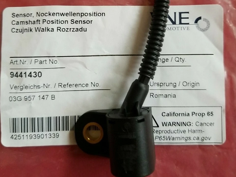 Engine Camshaft Position Sensor-Meyle WD Express fits 05-07 VW Jetta 1.9L-L4 - Image 3 of 4