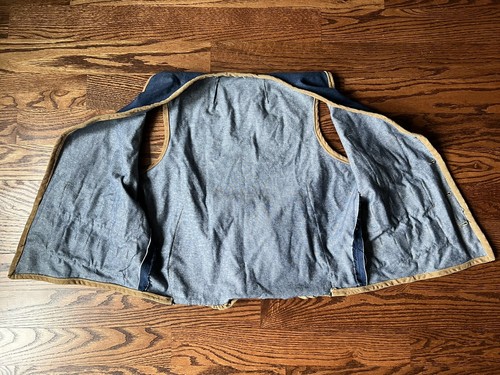Vintage Handmade Denim & Corduroy Shooting Hunting Rifle Vest - Men's Medium - Picture 4 of 4