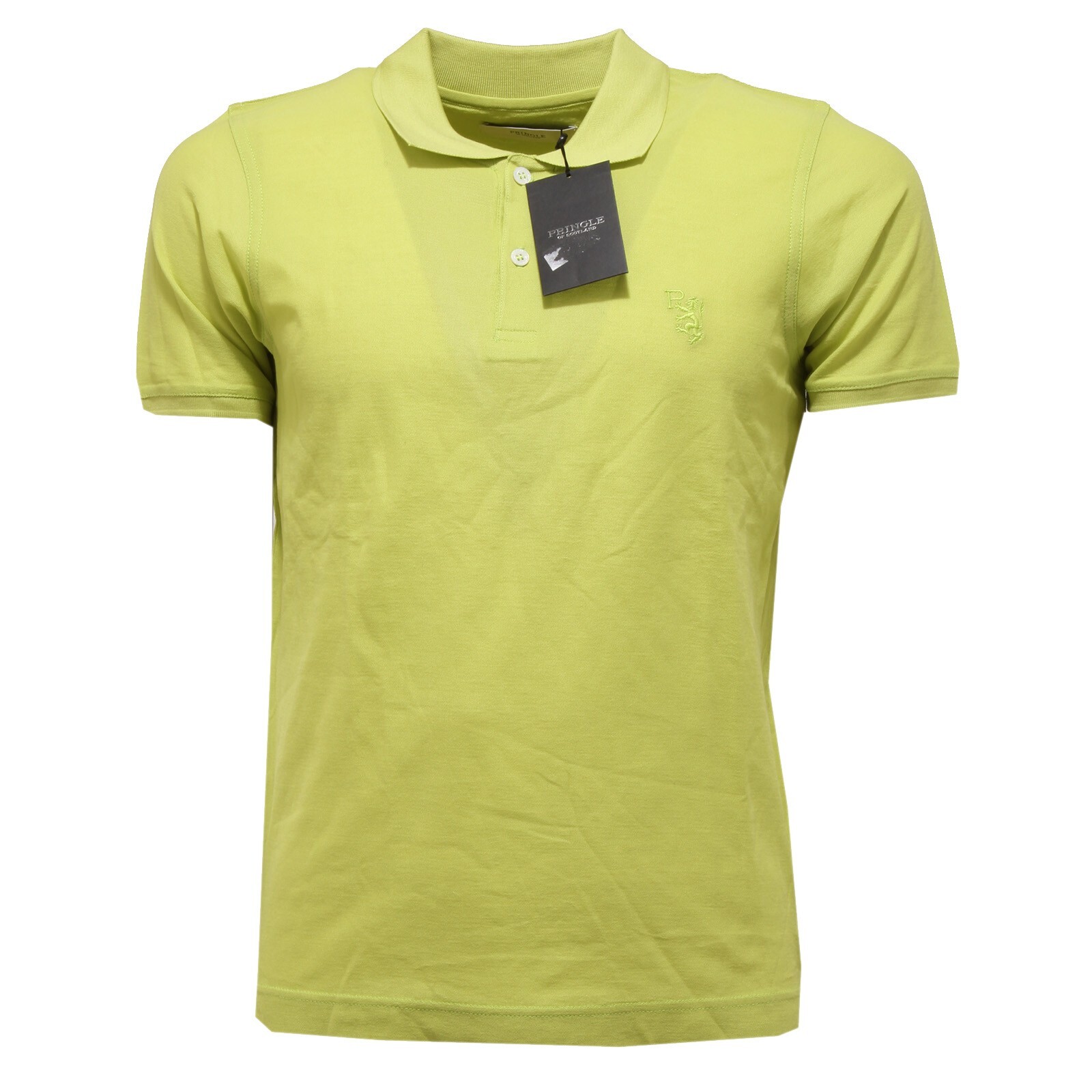 2217Q футболка-поло PRINGLE verde maglia manica corta uomo мужская