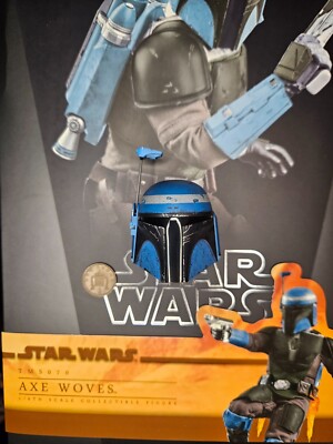 Hot Toys Star Wars Mandalorian Axe Woves TMS070 Helm Skulptur lose Maßstab 1:6