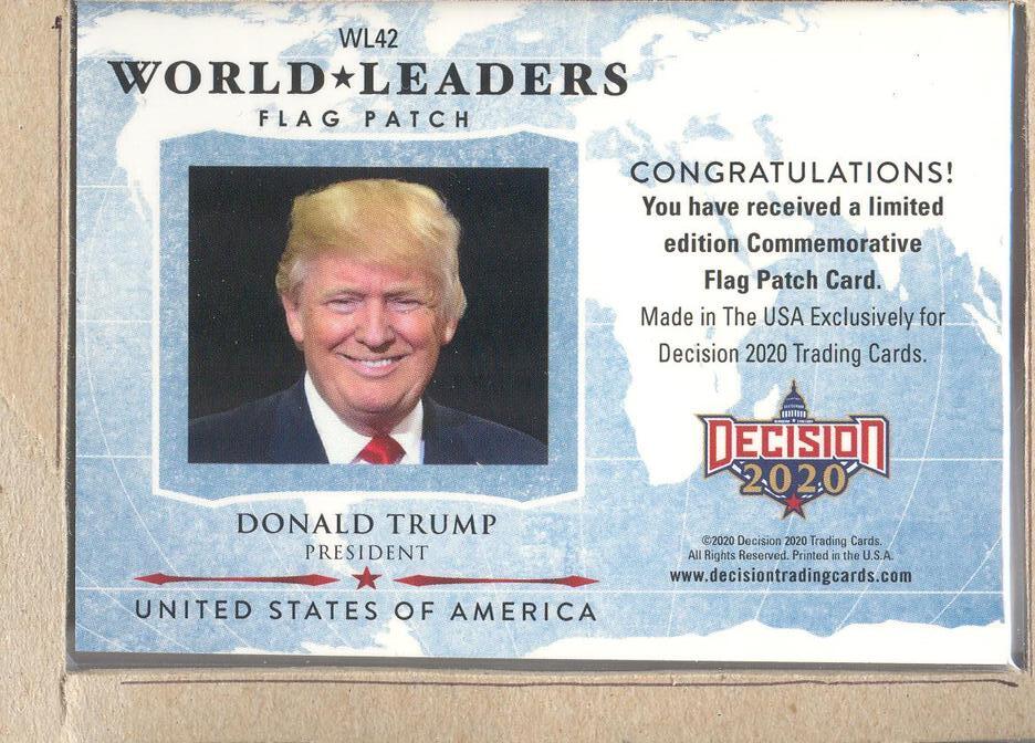 Donald J. Trump WL42 2022 Decision Vault World Leaders Flag Patch