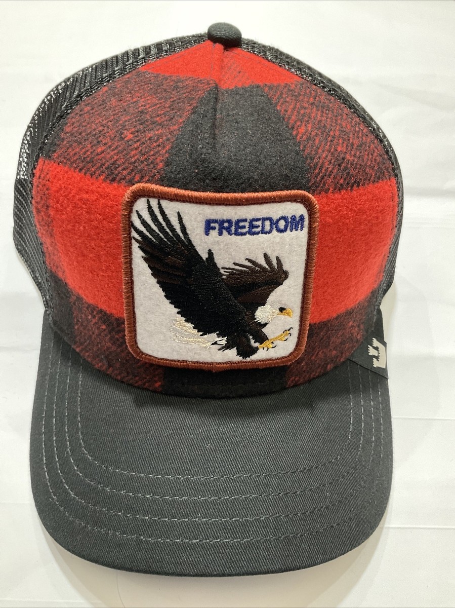The Farm Trucker Hat - Black and Red Goorin Bros. Horse Shleather Stallion The Farm Red and Black  main image 2