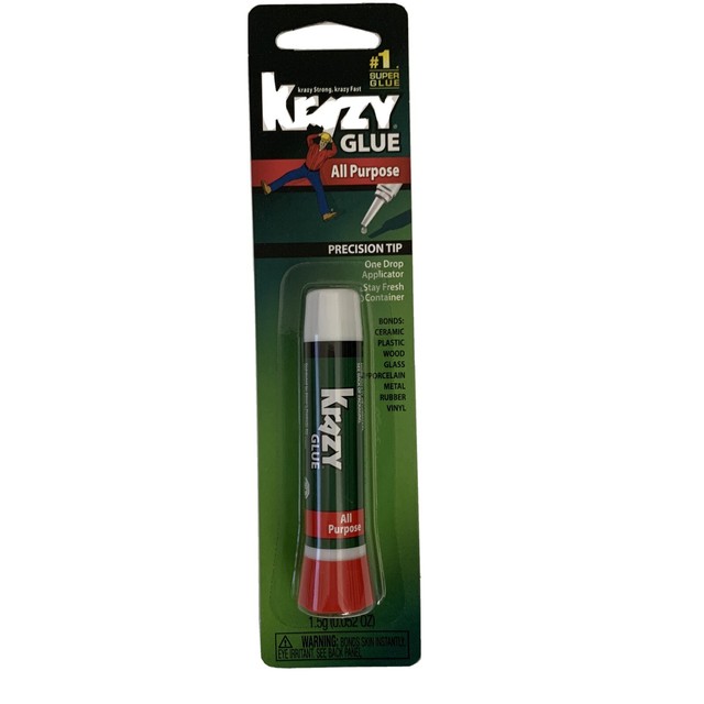 ORIGINAL KRAZY GLUE CRAZY SUPER GLUE ALL PURPOSE INSTANT REPAIR 2g (0.