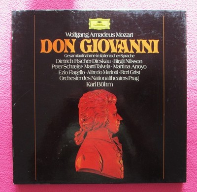 Karl Böhm MOZART: Don Giovanni - DGG ''small tulip'' STEREO 4LP Box