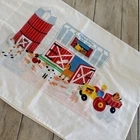 Vtg Fisher Price Little People Farm Standard Pillow Case USA
