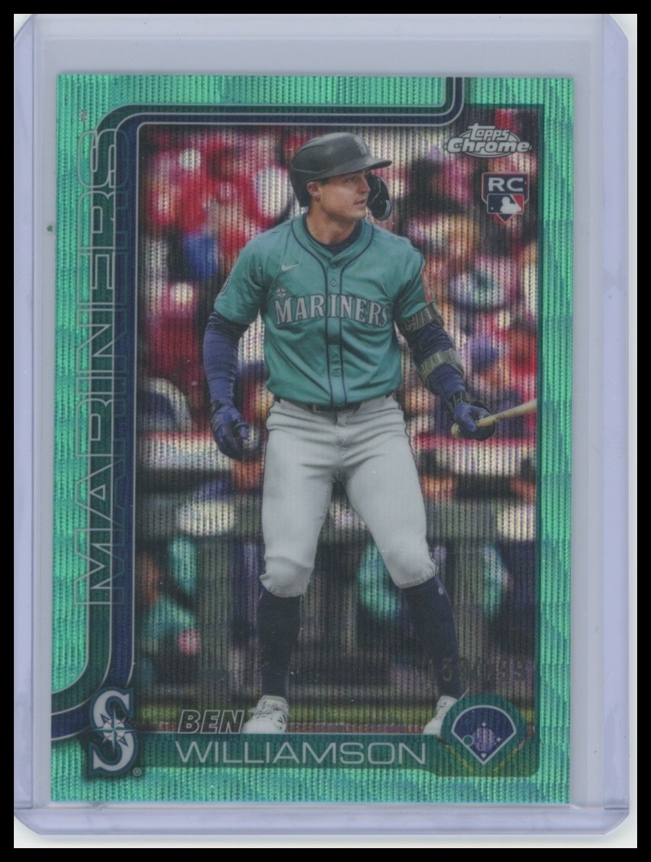 2025 Topps Chrome Update #USC168 Ben Williamson Aqua RayWave Refractor 159/199