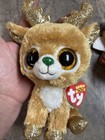 TY  Buttons The Snowman And Glitzy The Reindeer Plush Lot — photo 5