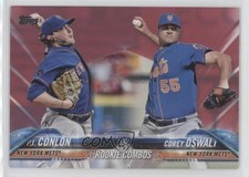 2018 Update Rookie Combos Mother's Day Hot Pink 3/50 PJ Conlon Corey Oswalt 0d8
