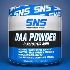 SNS Serious Nutrition Solutions DAA Powder Build Lean Muscle Strength Test
