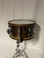 pdp snare drum special edition walnut maple with wooden hoops