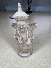 Vintage Seated Chinese Royal Emperor Resin 12cm tall VGC