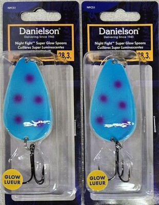 2 Pack, Danielson Night Fight Casting Spoon 1 Oz Bruiser NFCS-1BRU, NEW!