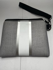 Gray and Silver Wristlet Bag