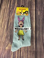 NOVELTY CREW SOCKS UNISEX FUN CHARACTERS CANDY 6-12 Bobs Bunny