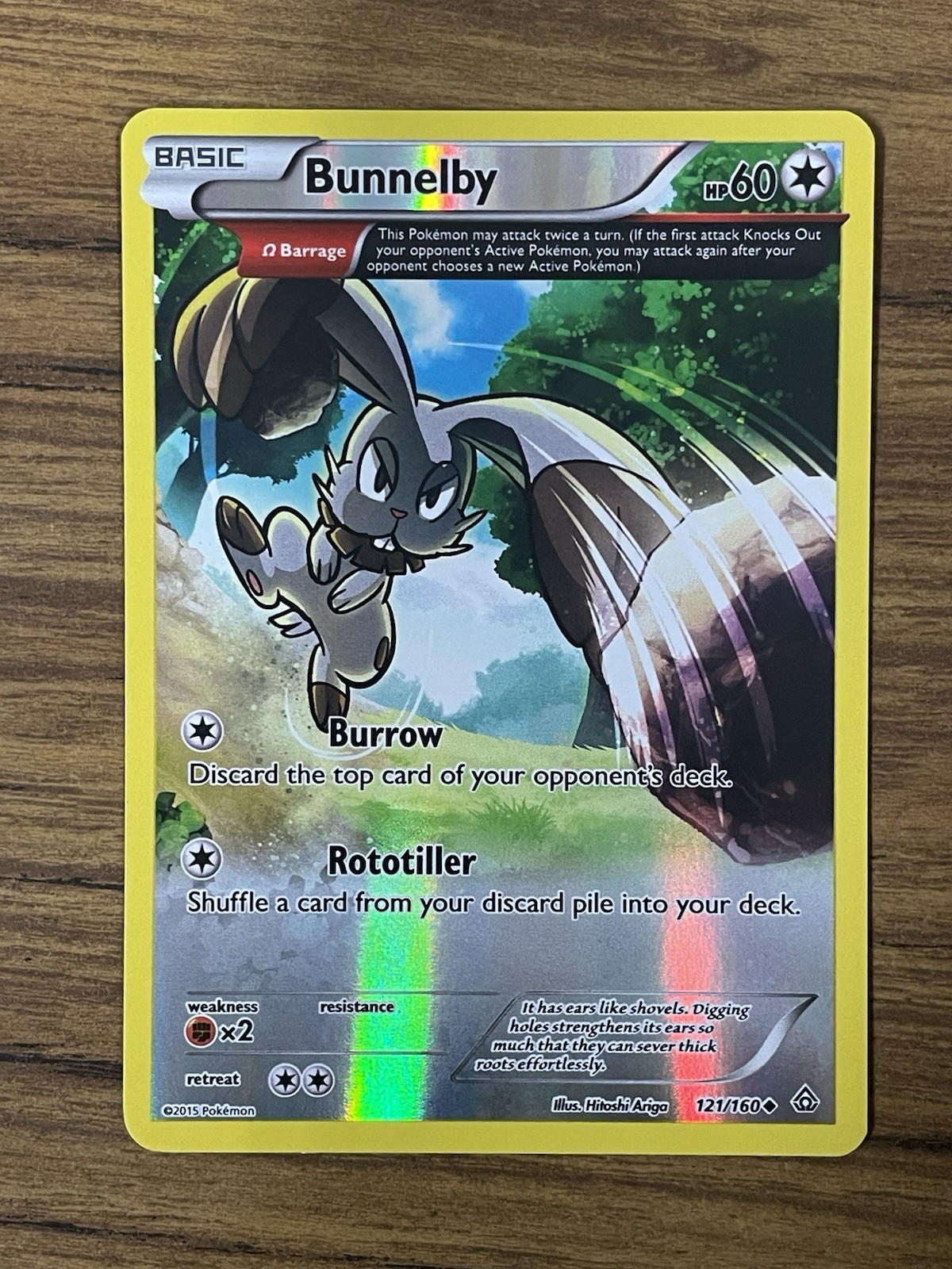 Bunnelby (Omega) 121/160 XY - Primal Clash Reverse Holo (LP)