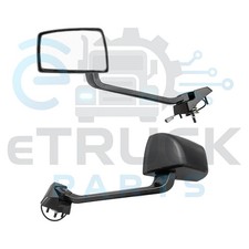 2018–2026 Mack Anthem Driver Side Hood Mirror Paint to Match Black | 78645626
