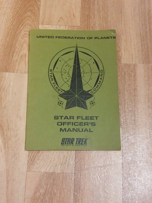 Star Fleet: Officer's Manual, Star Trek The Role-Playing Game, Softcover