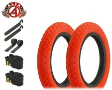 ALTA 12½ x 2¼ Tire Set – Comp III HF-143G Red Wall w/90d Schrader Valve, 8pc.