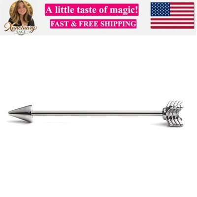 14 Gauge Arrow Industrial Barbell Cartilage Earring Body Piercing Jewelry 1 1...