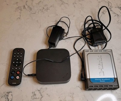 D-Link Electronics Bundle DSM-310 Streaming Player + Router + Remotes & Adapters
