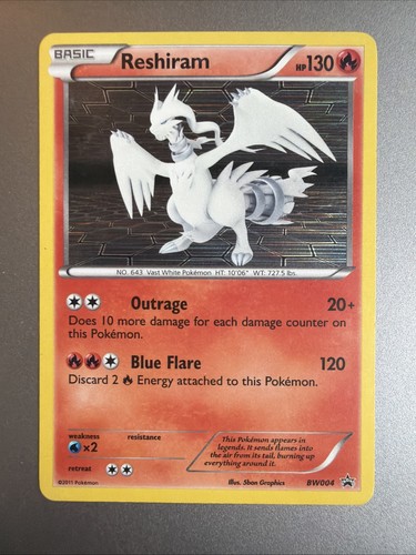 Reshiram - BW004 - Black And White - Black Star Promo - Pokemon - Holo - 2011
