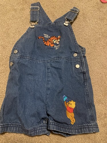 POOH Winnie the Pooh Tigger Romper Overalls/ Shorteralls- 24 Months