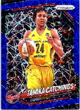 2025 Panini Prizm WNBA #60 Tamika Catchings Blue Velocity Prizms