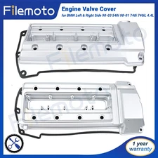 Right & Left Valve Cover for BMW 98-03 540i 00-03 X5 4.4L 02-03 X5 4.6L