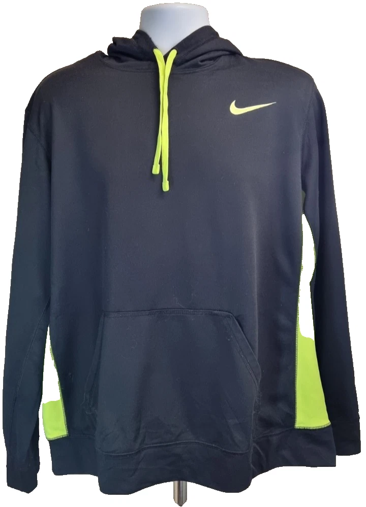 Nike Black & Yellow Hoodie Men's Large Therma-Fit Long Sleeve Drawstring Sports
Opens in a new windo