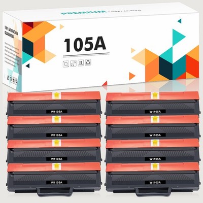 8 Pack W1105A Toner Compatible with HP 105A LaserJet MFP 137fnw 135a 135w 107w