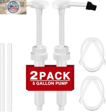 2 Pack 5 Gallon Pump Dispenser 38-400 1 Oz Dispenser Pump for Large Gallon Bucke