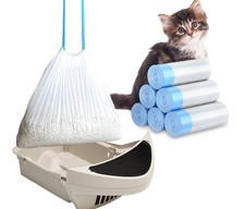 120 Pack Cat Litter Bags with Drawstring for Litter-Robot 3/4 - Heavy Duty