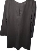 Gap Women's Black Velvet Long Sleeve Mini Dress XS C30