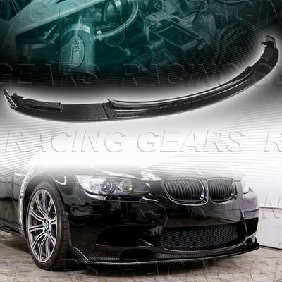 REAL CARBON FIBER FRONT BUMPER LIP SPOILER SPLITTER FIT 08-13 BMW E90 E92 E93 M3