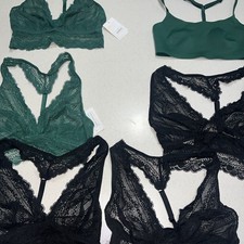 NWT Womens Auden Lace Bralettes LOT of 6 pcs Size XS