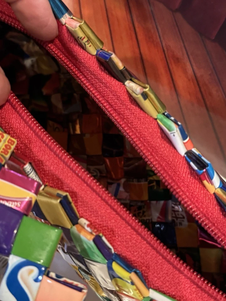 Bolso sin asas Y2K Vintage Retro Envoltura de Caramelos Único Multicolor Boho Chic Foto 2 de 2