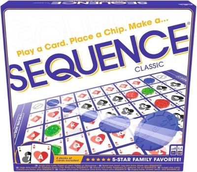 Sequence Classic, EIN Brettspiel für Kinder und Erwachsene ab 7 Jahren,